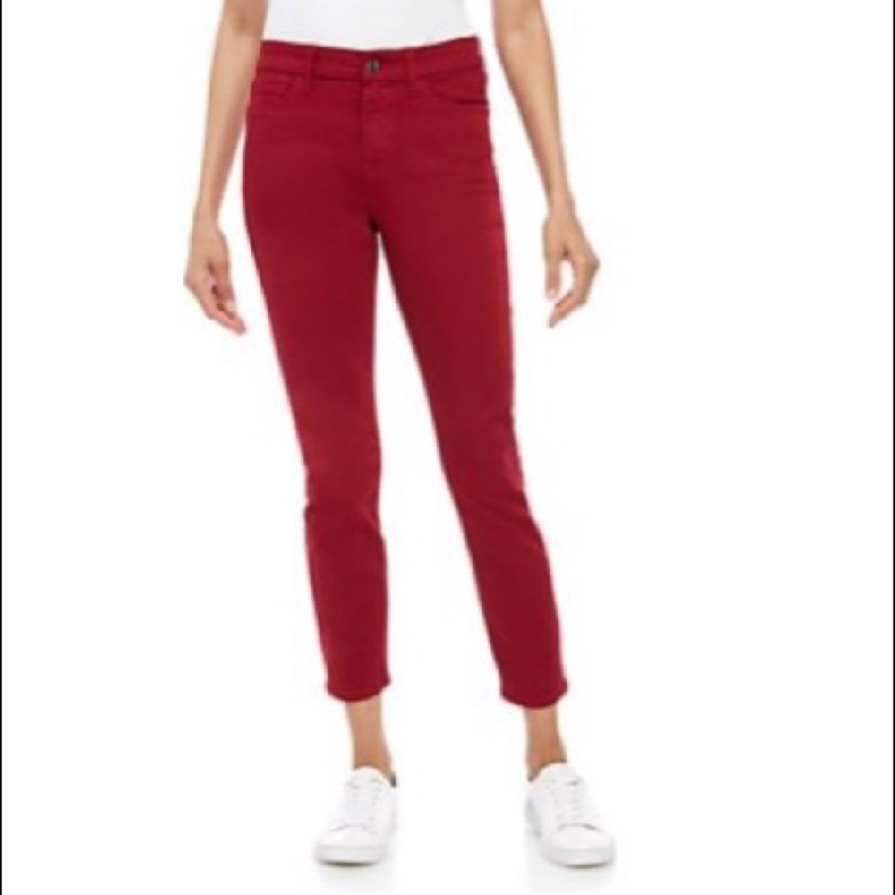 JEN7 by 7 For‎ All Mankind Ankle Skinny Jeans red